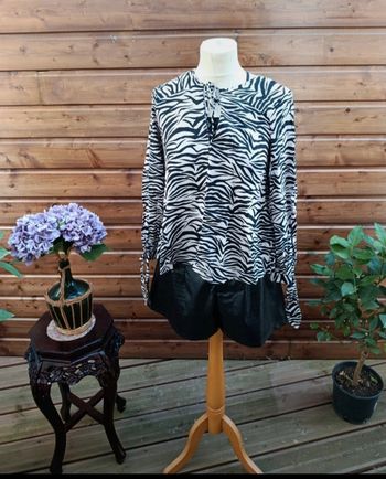 Jolie blouse imprimée zèbre