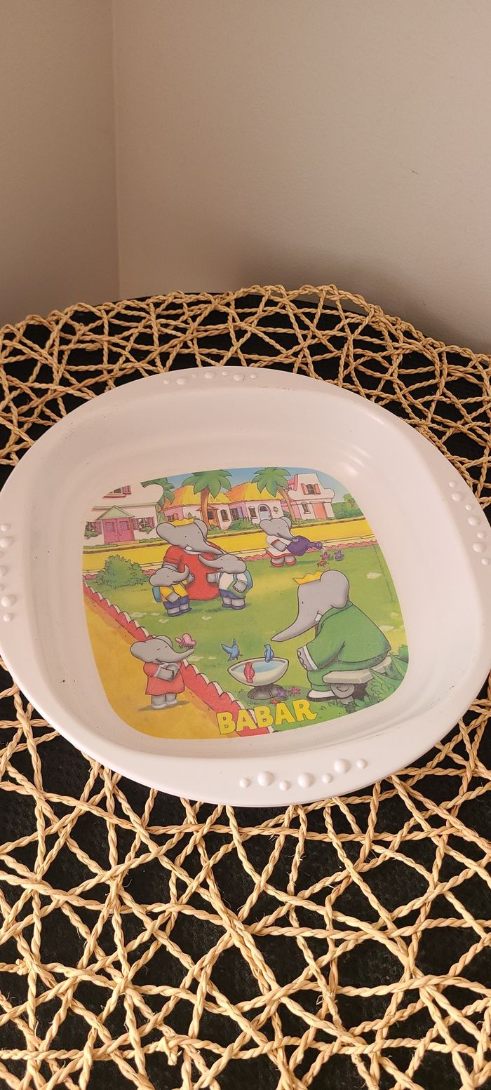 assiette creuse babar - photo numéro 3