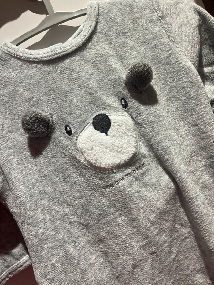 Pyjama bébé velours - photo numéro 2