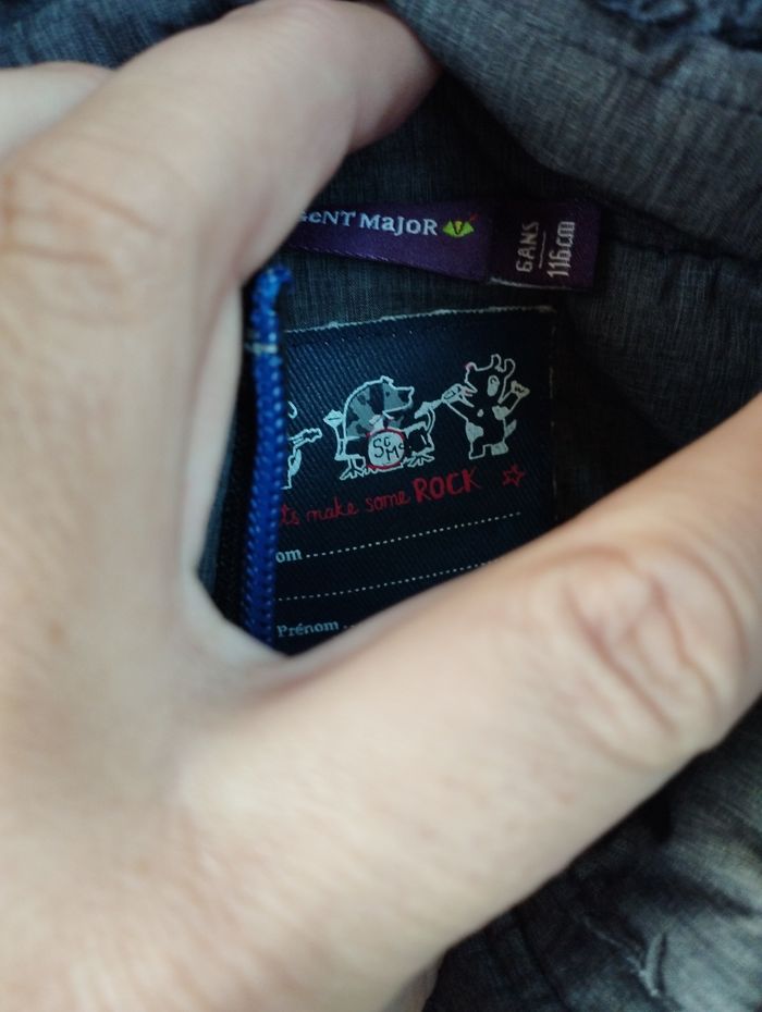 Manteau sans manches avec capuche 6 ans sergent major - photo numéro 5