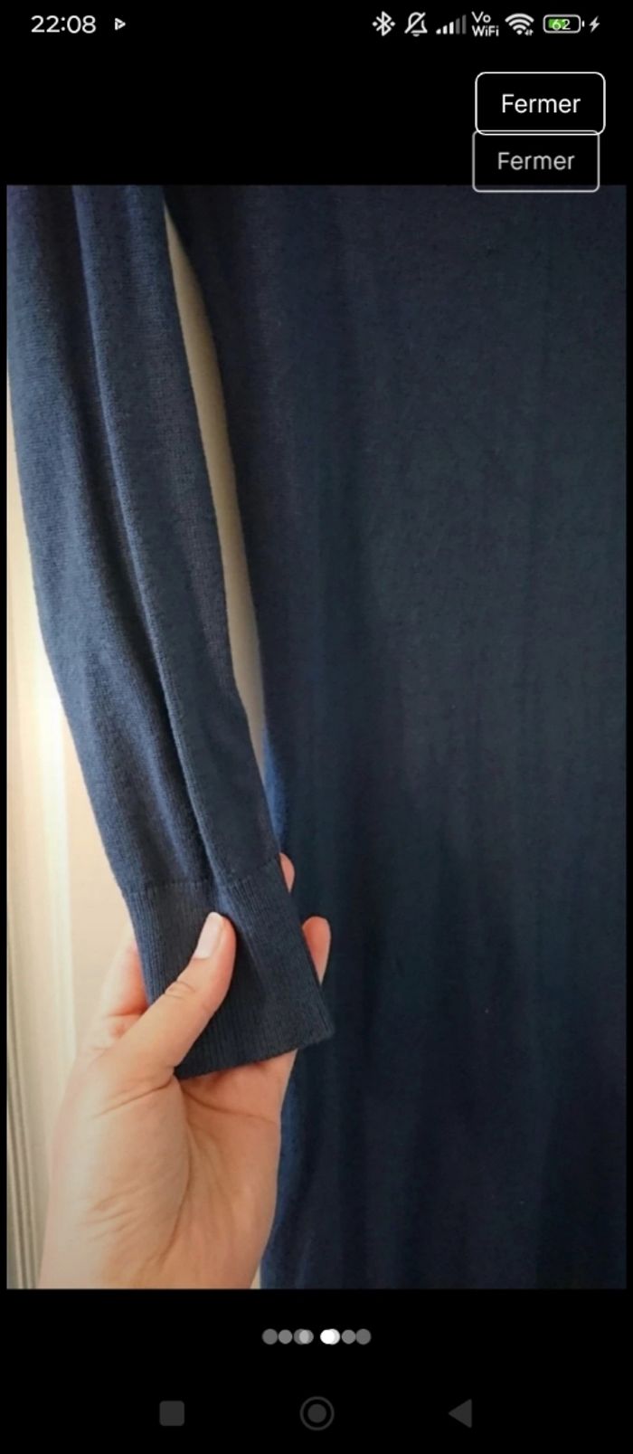 Robe pull  bleue - photo numéro 3