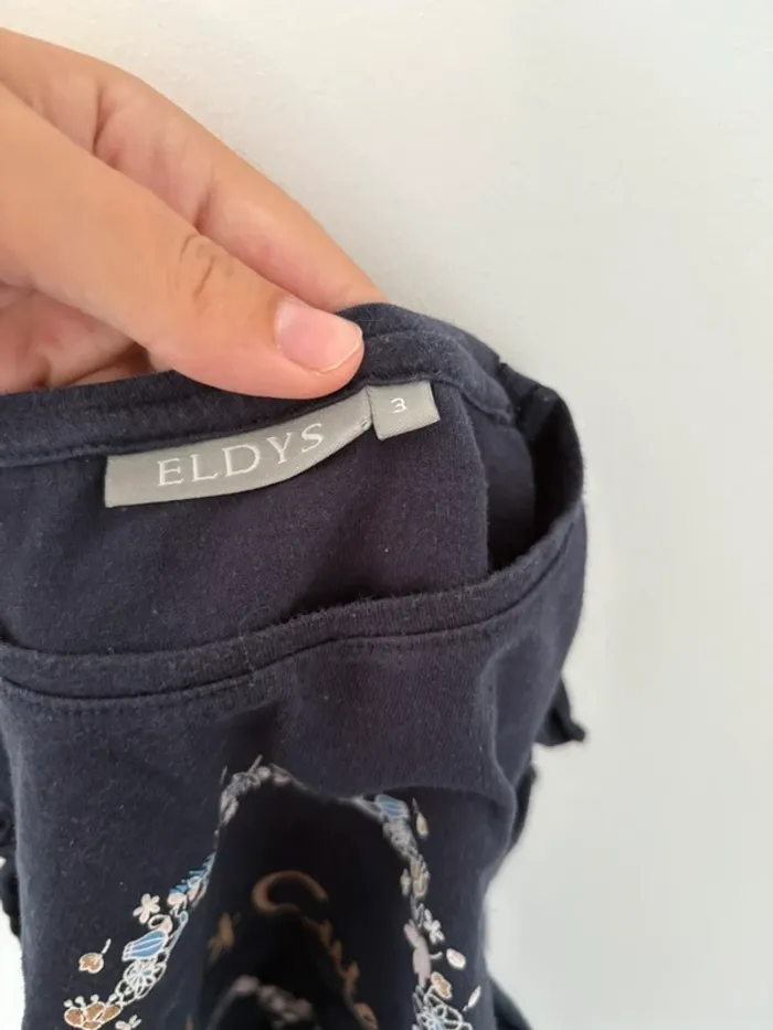 👕 T-shirt bleu marine Eldys - Taille 3 ans (98 cm) 💙 - photo numéro 3
