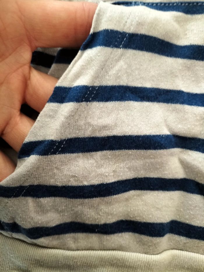 Marinière Petit Bateau à capuche. - photo numéro 4