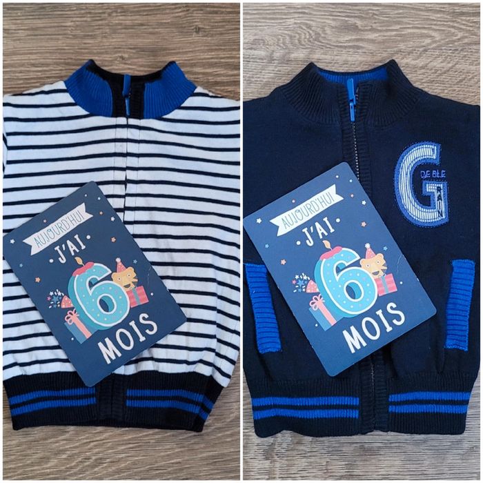 Veste gilet réversible 6 mois Grain de Blé Neuf