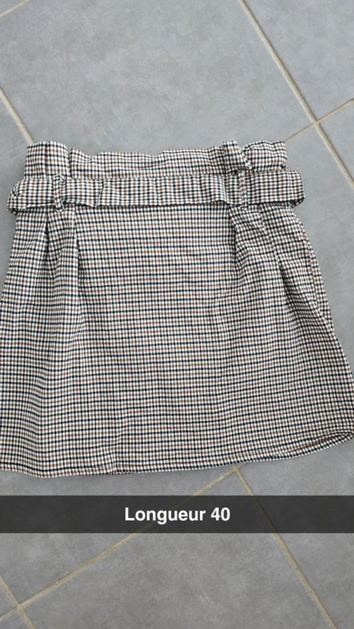 Jupe à carreaux jennyfer - photo numéro 3