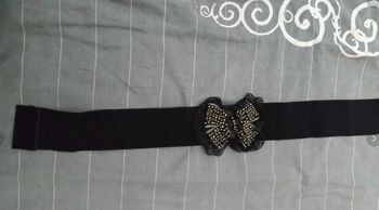 Ceinturé noire noeud 80 cm neuve