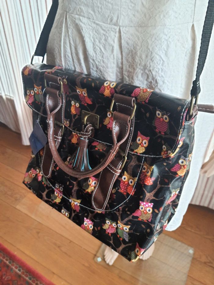 Jolie Sac à main noir/marron Mfhandbags neuf - photo numéro 8