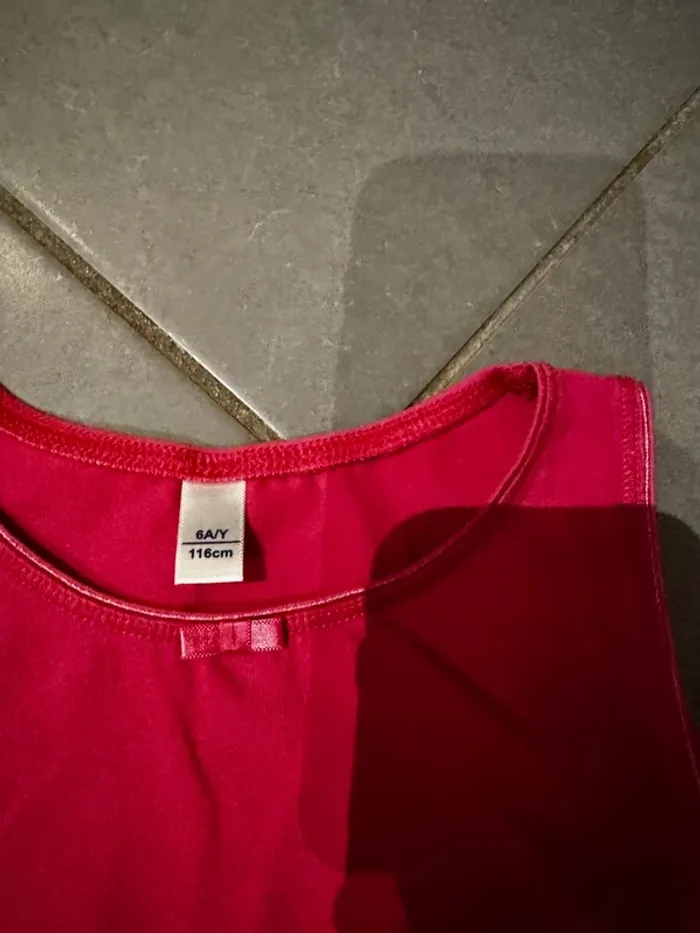 Débardeur / T shirt sans manches / Maillot de corps avec noeud au col - Okaidi - Rose - 6 ans - photo numéro 2