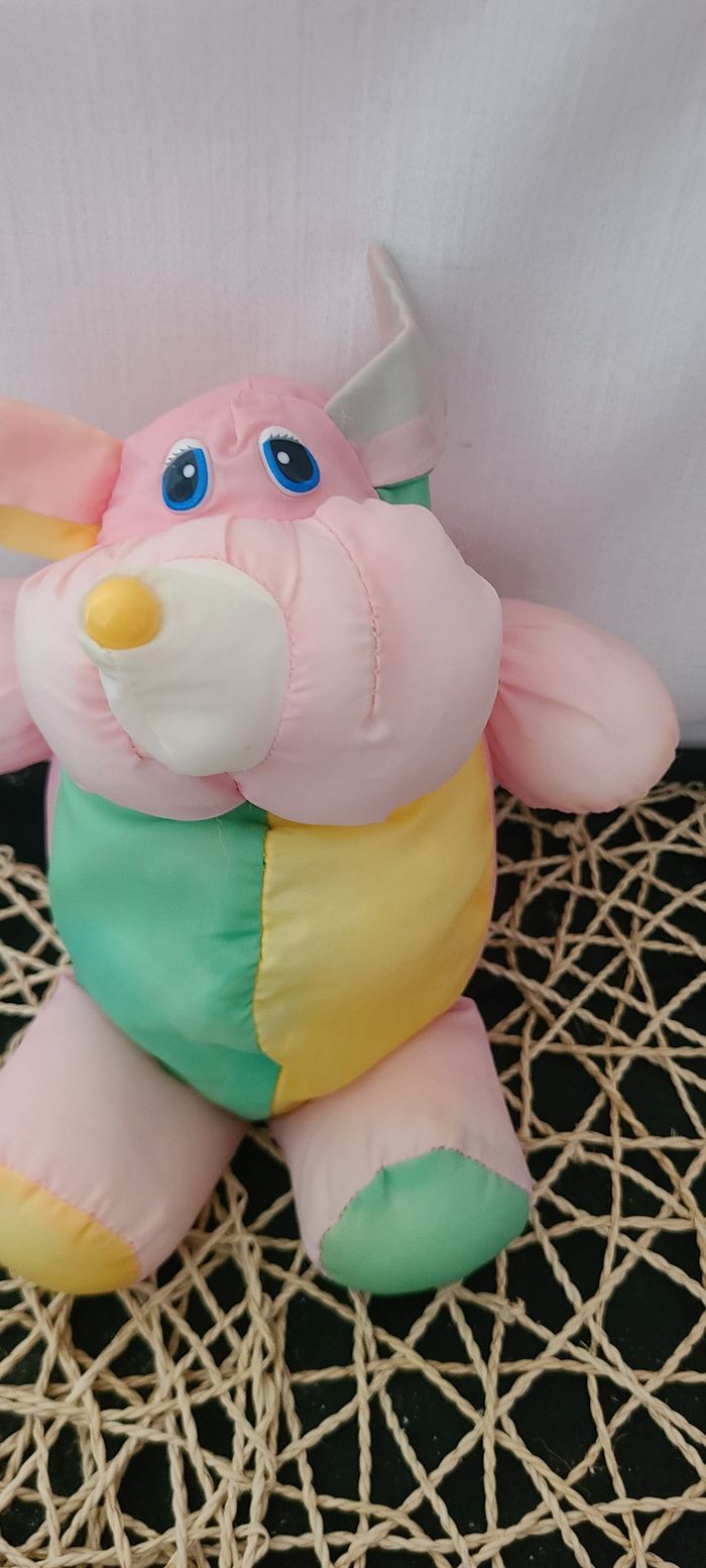Doudou Peluche Vintage Style PUFFALUMP souris - photo numéro 2