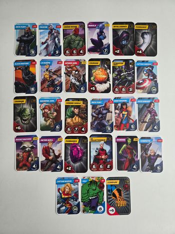 Lot de cartes Marvel Leclerc 2023
