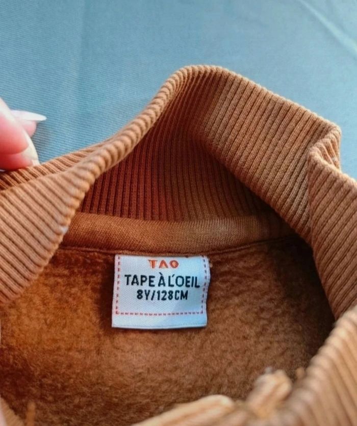 Sweat col montant camel - photo numéro 5