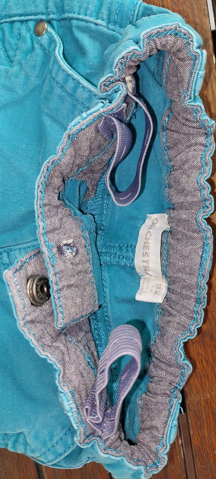 Pantalon 18 mois turquoise - photo numéro 2