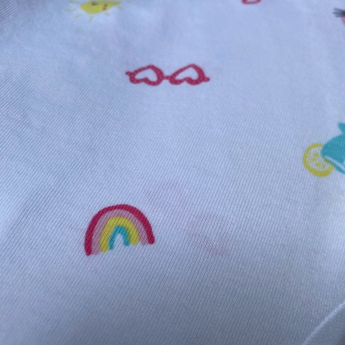 T-shirt tunique blanc imprimé 3 mois Tex - photo numéro 5