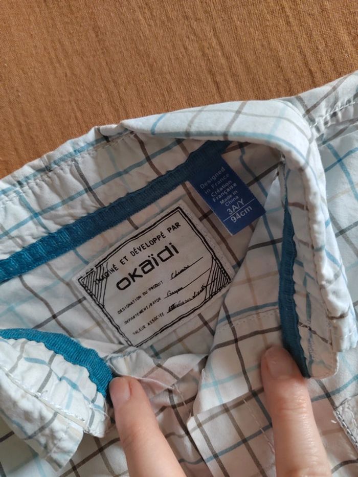 Chemise à carreaux 3 ans obaibi - photo numéro 3