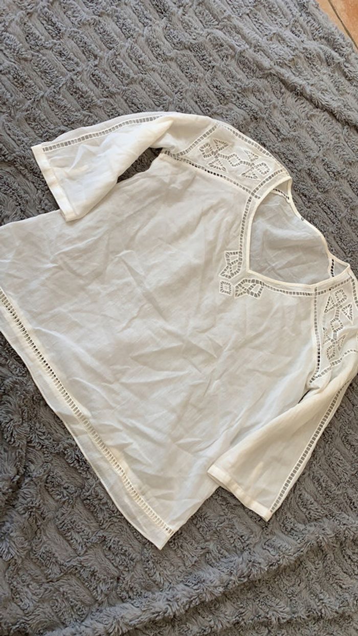 Blouse manches 3/4 taille M