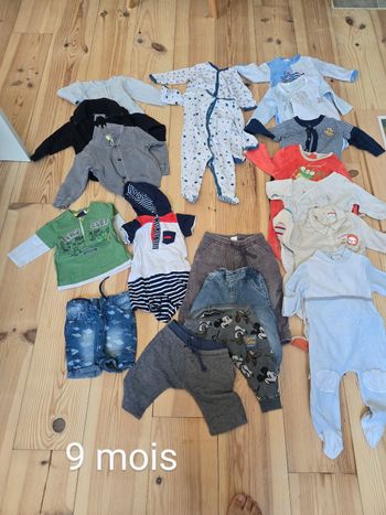 Lot vêtement 0 a 12 mois bébé garçons