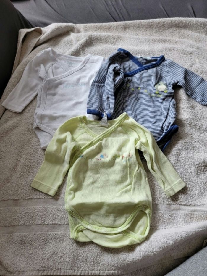 Lot de 7 bodies manches longues 1 mois garçon - photo numéro 2