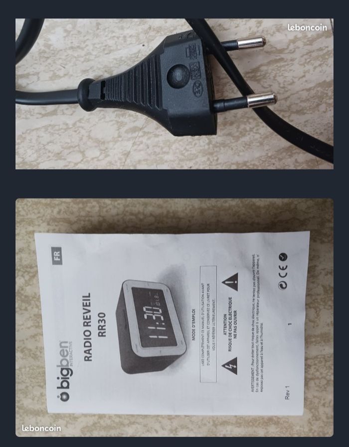 Radio réveil RR30, Drapeau Etats-Unis d'Amérique - avec notice - photo numéro 4