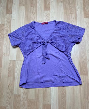 tee-shirt mauve parme