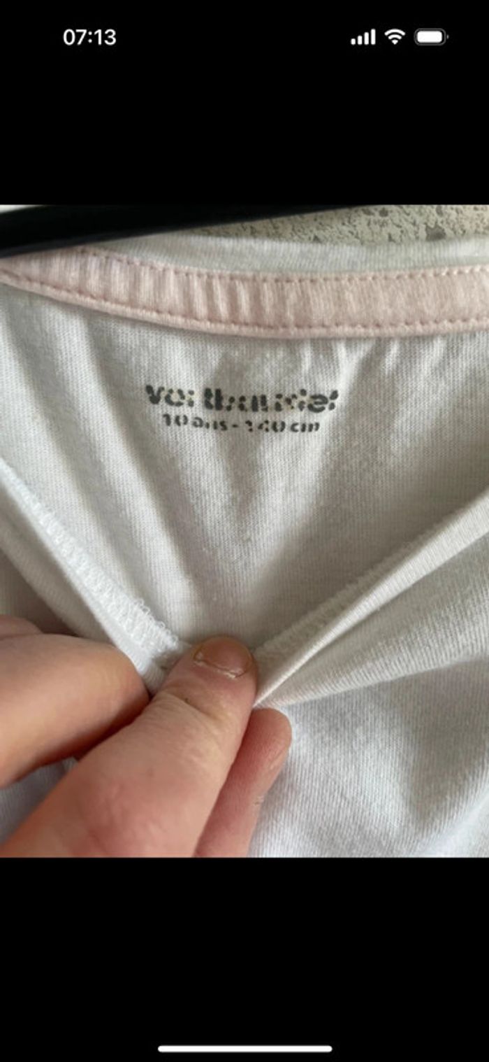 Tee-shirt Vertbaudet taille 10 ans - photo numéro 3