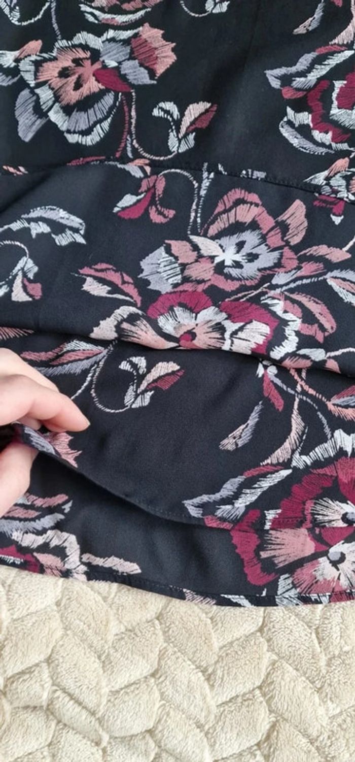 Blouse fluide Alfani manches 3/4 et évasées noir a motifs taille 4 (38) - photo numéro 4