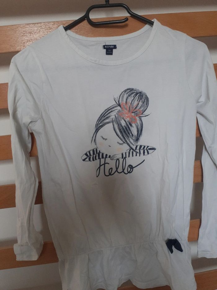 Tee shirt manches longues kiabi 12 ans - photo numéro 2