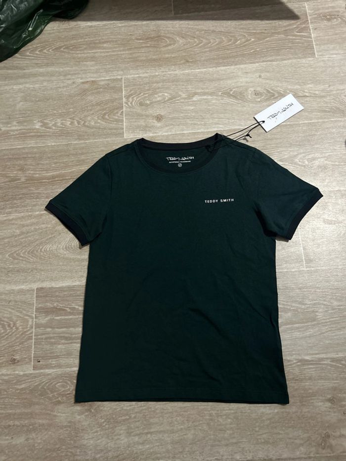 T-shirt Teddy Smith vert foncé 10ans