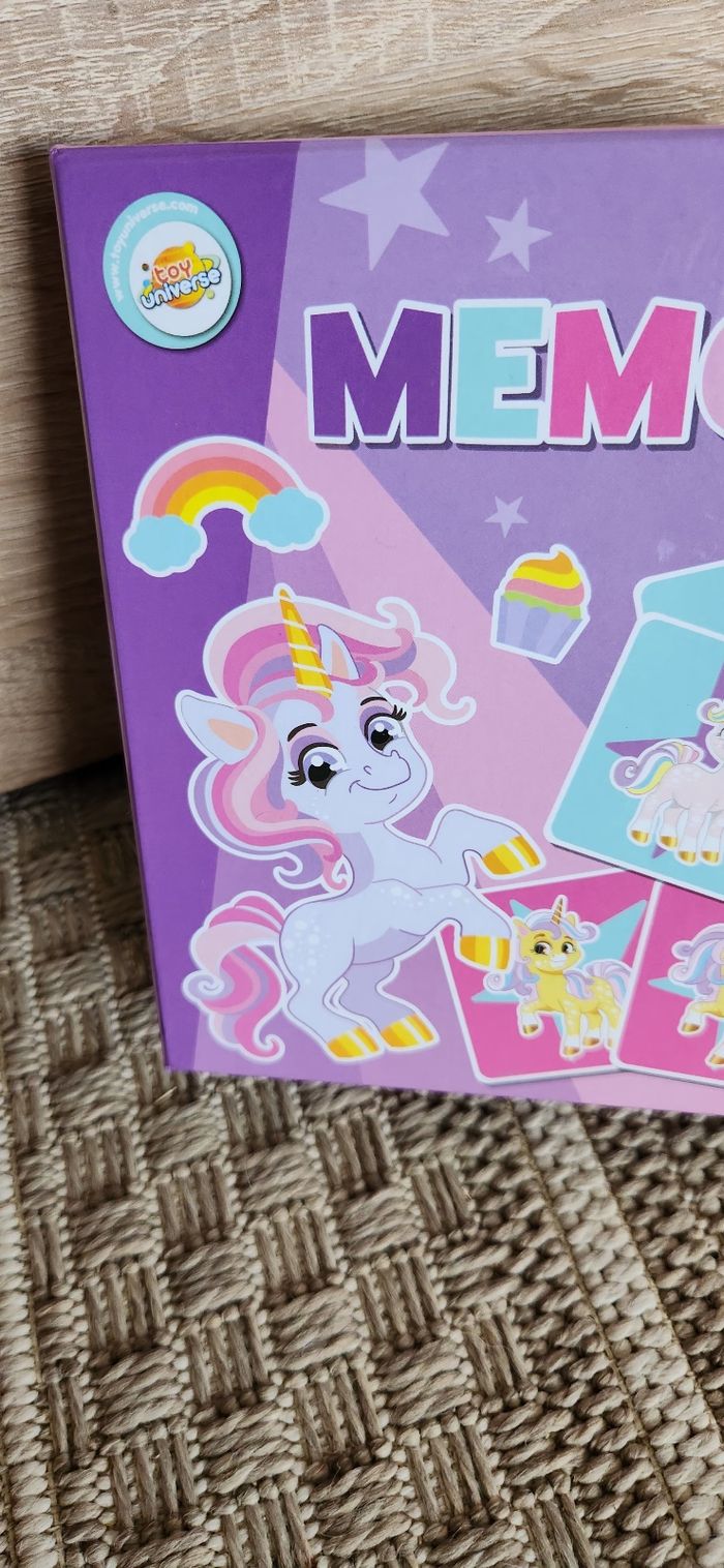 Mémo Licorne 3ans rose - photo numéro 2