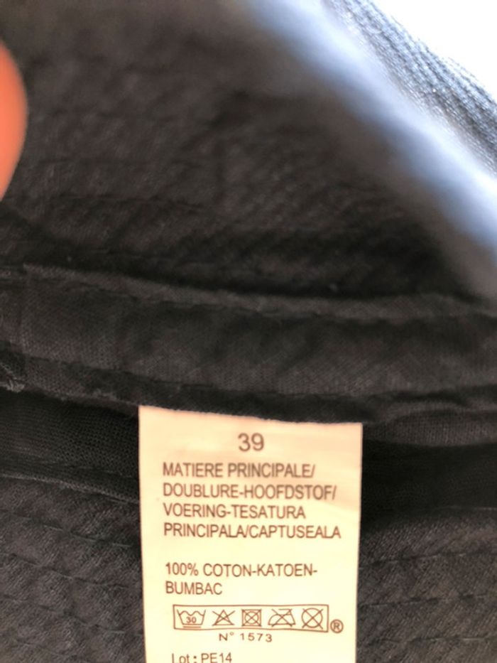 Bonnet chapeau bébé marine - photo numéro 3