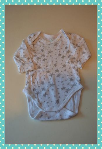 Bodies Tex blanc taille 1-3 mois / 56 cm
