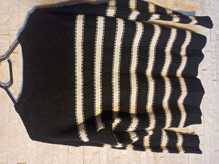 Pull Femme Rayé Noir & Blanc Pimkie Taille M - photo numéro 5