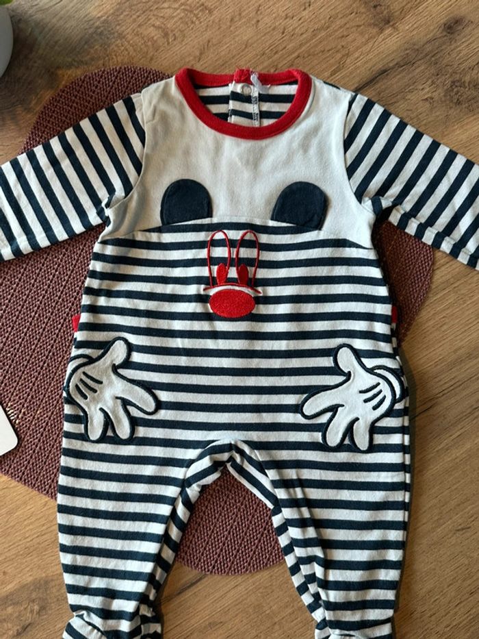 Pyjama bébé Mickey Mouse 💙 56cm -1m - photo numéro 3