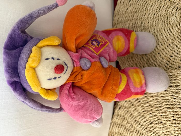 CLOWN MOULIN ROTY GINO GRELOT ARLEQUIN - Moulin Roty vintage