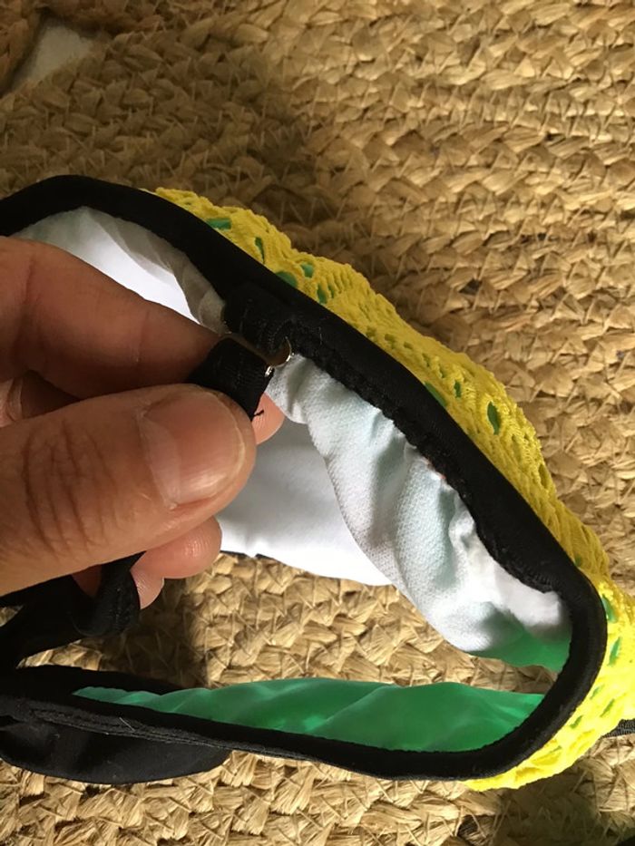 Joli maillot de bain de taille 36 coloris jaune et turquoise H.Nathalie - photo numéro 9