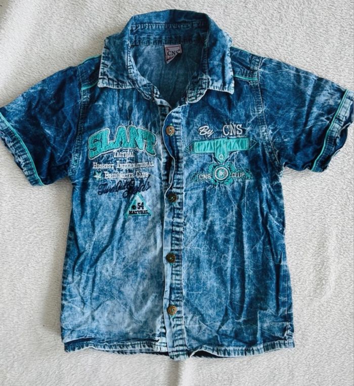 Lot de 6 chemises manches courtes & manches longues Taille 4/5 ans - photo numéro 8