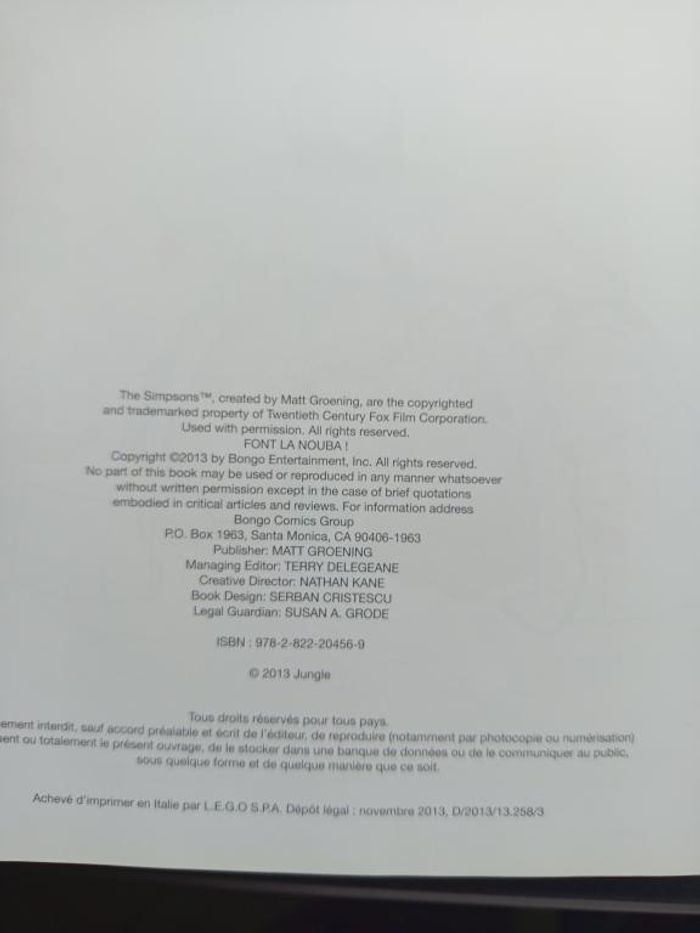 BD - Les Simpson - Font la nouba ! - Tome 4 - photo numéro 4