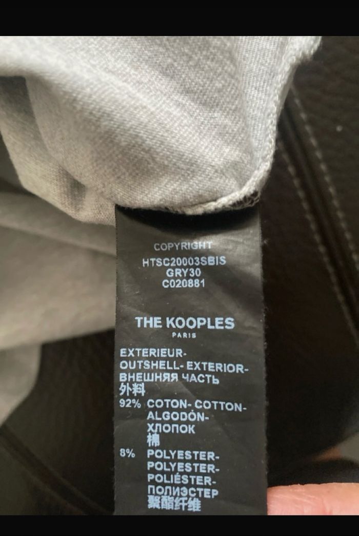 TEE SHIRT THE KOOPLES TAILLE M COMME NEIF GRIS LOGO FLUO - photo numéro 5