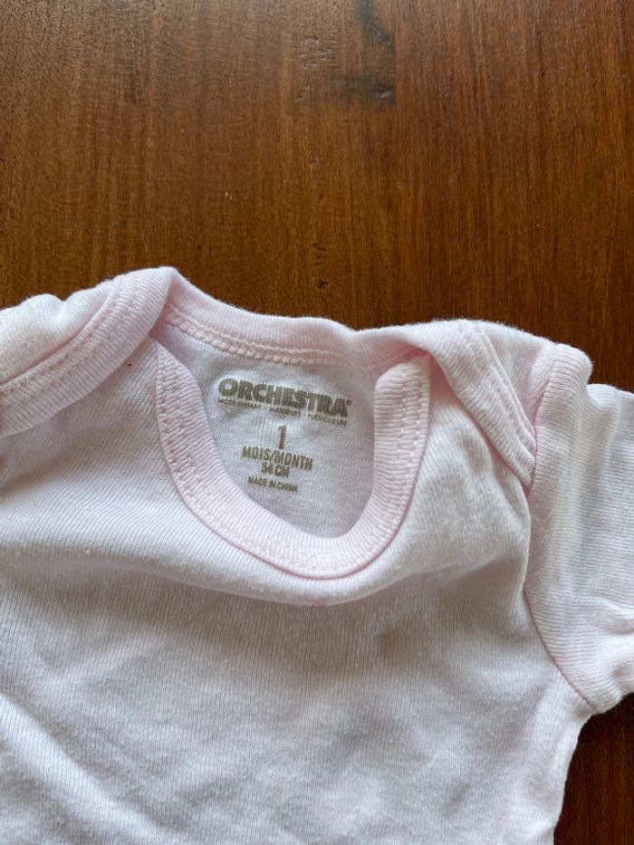Lot de 5 bodies neuf Orchestra taille 1 mois - photo numéro 12
