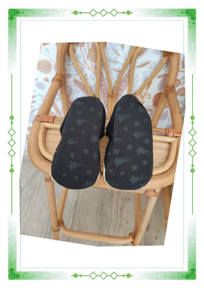 Chausson simili cuir mixte 0-6mois - photo numéro 3