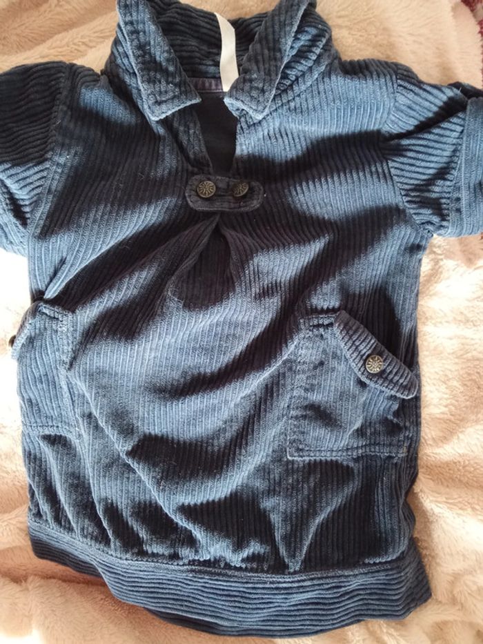 Superbe petite robe style velours 3 ans - photo numéro 3