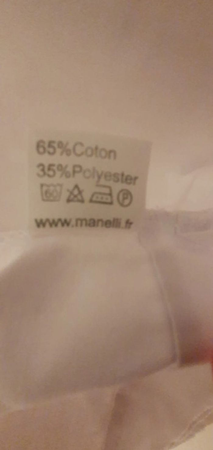 Blouse Esthéticienne Cache-Cœur Blanche Manelli - photo numéro 4