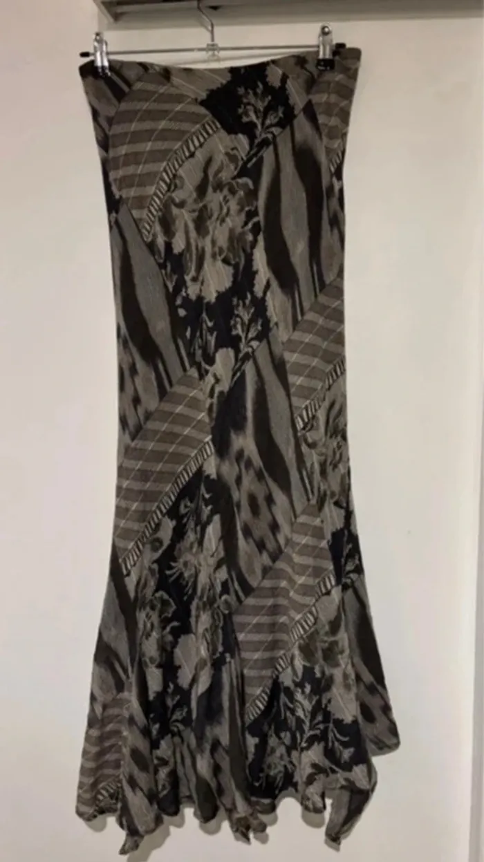 Robe bustier longue à motifs – Taille 40