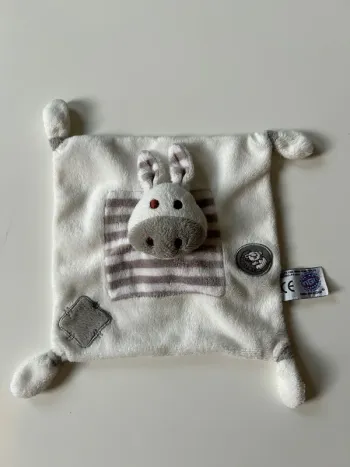 Doudou plat zèbre dodo d’amour