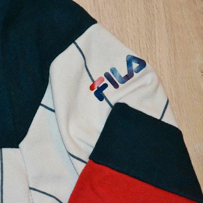Fila Sweat à Capuche Hoodie Vintage 90's Exclusive Collection Homme Bleu Blanc Rouge (Taille M) - photo numéro 6