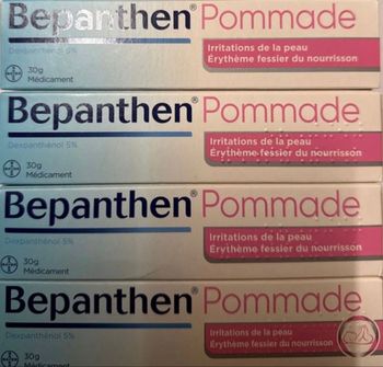 8  tubes crème bepanthen