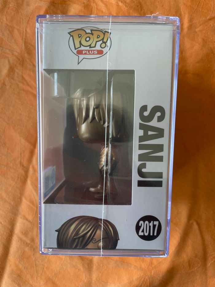 Figurine Funko Pop n°2017 Sanji Bronze One Piece + Pop Protector Case - photo numéro 2
