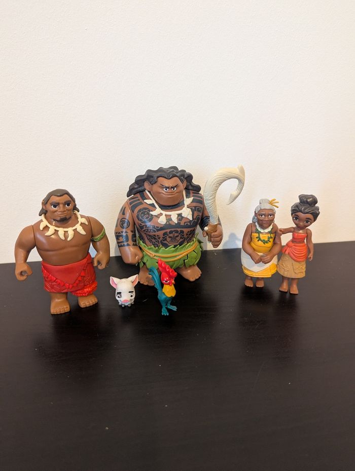Lot de figurines Disney Vaiana et sa famille Adventure pack