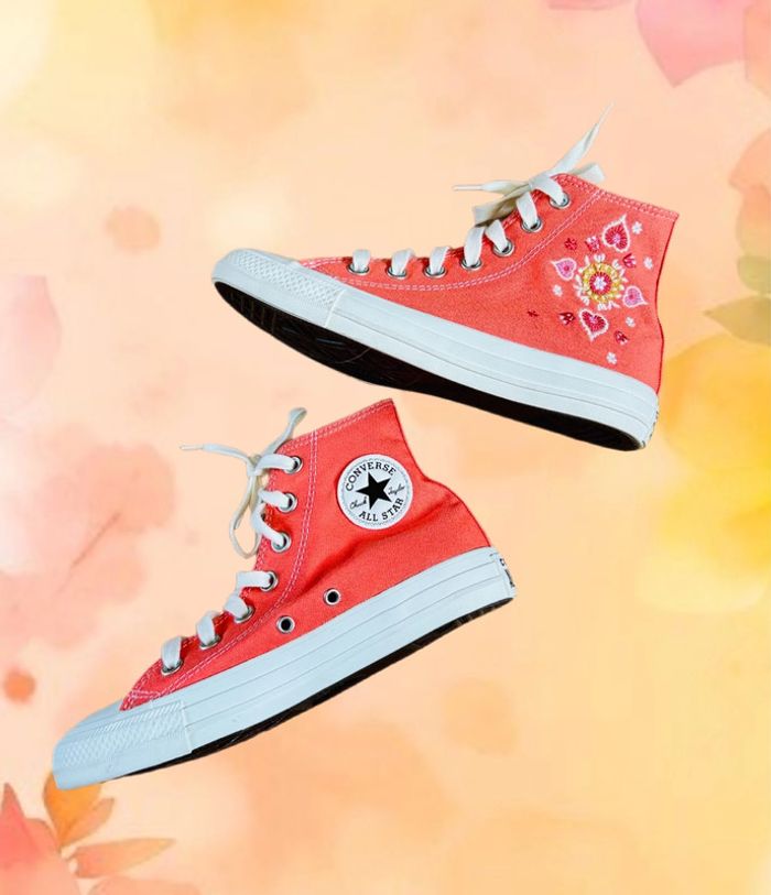 🧡🌿Converse Chuck Taylor All Star Floral embroidery summer édition🌿🌸 - photo numéro 2