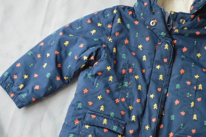 Parka enfant Mots d'enfants marine motifs 24-36 mois - photo numéro 2