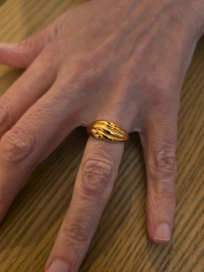 Bague taille plaque or 54